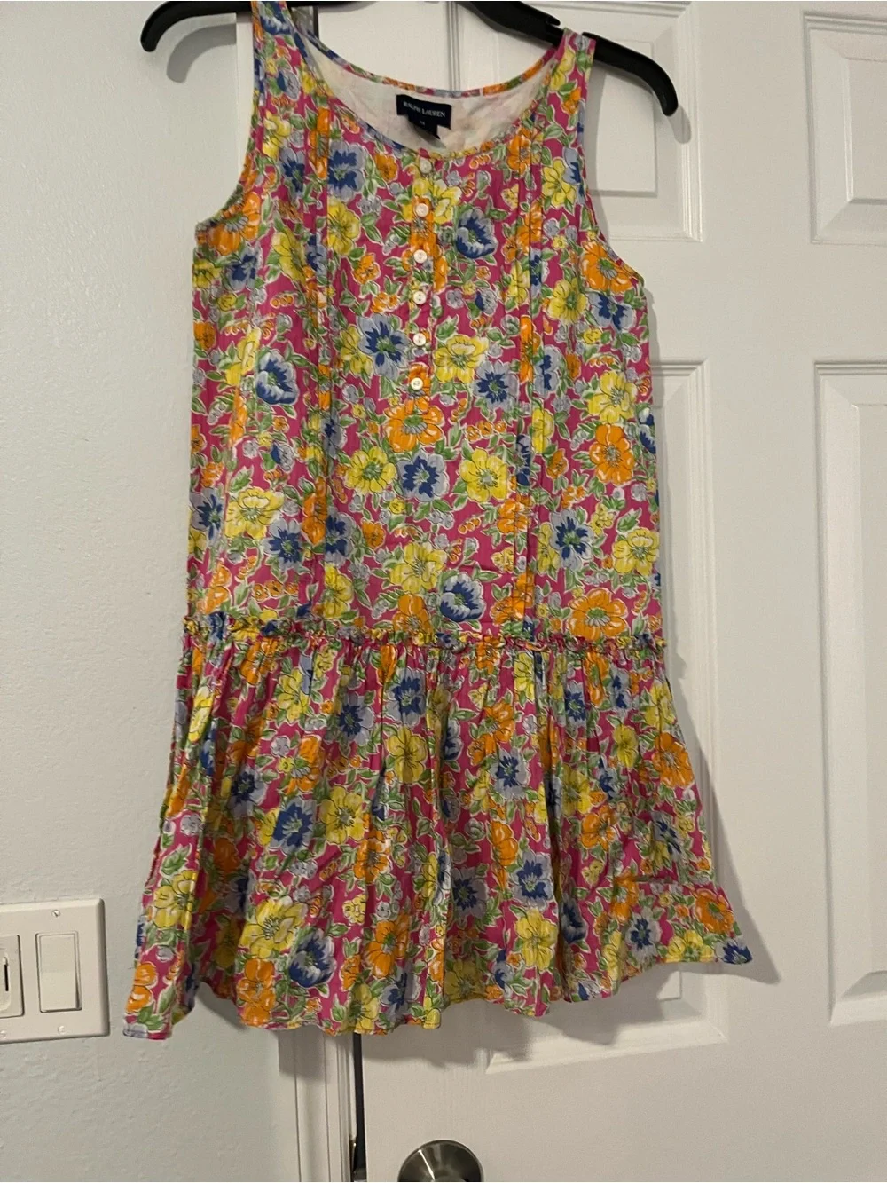 Ralph Lauren Multicolor Floral Tiered Dress